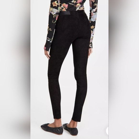 Alice + Olivia Lamb Leather Leggings 🍀 Small/ Medium 28 waist $798 Msrp - Picture 7 of 16
